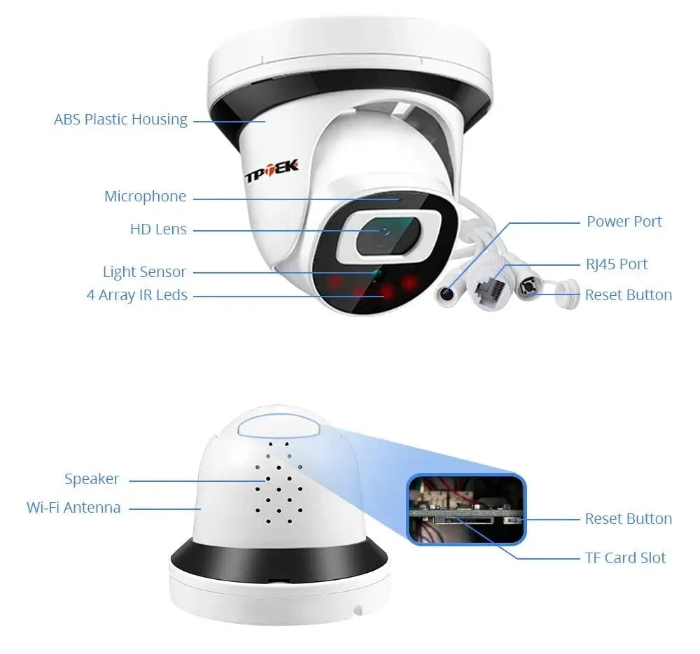 4MP Indoor WiFi Security Camera With Motion Detection CamHi - stepyours.com