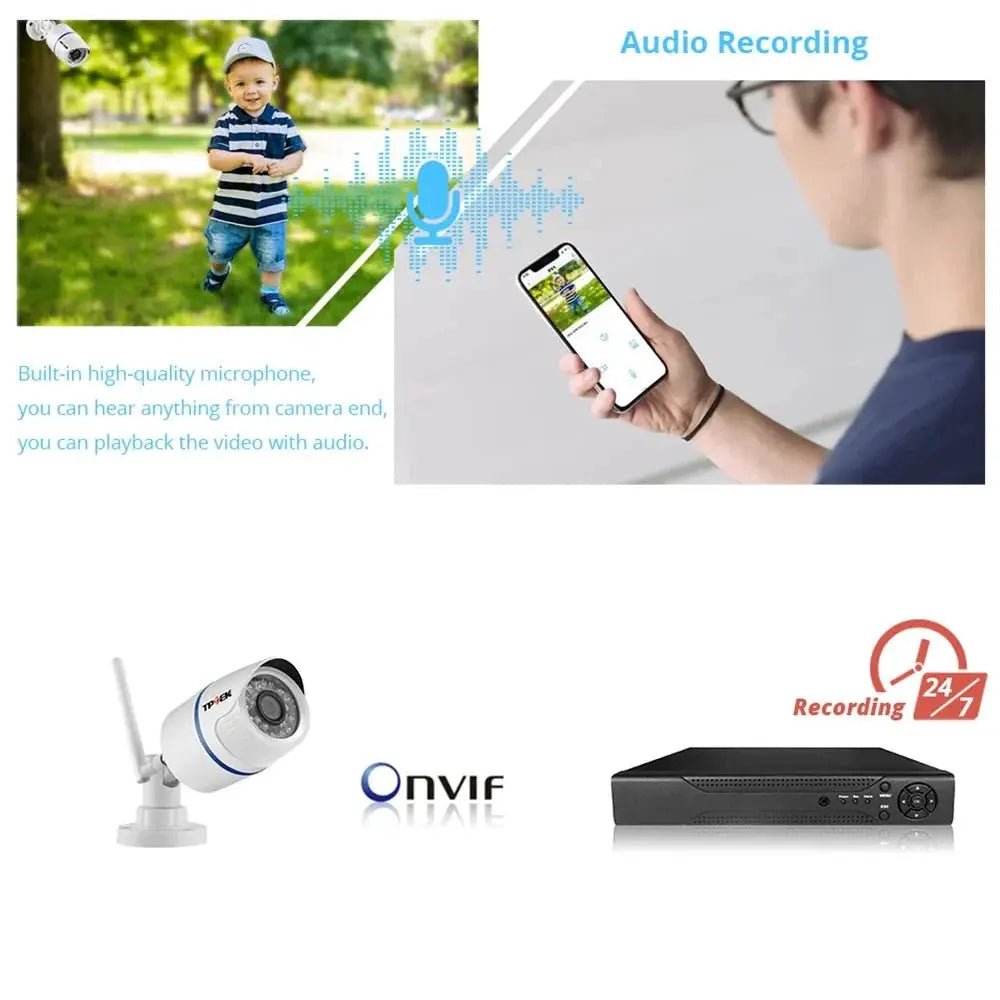 4MP Outdoor WiFi Bullet IP Camera - Weatherproof 1080P Security Hooks - stepyours.com