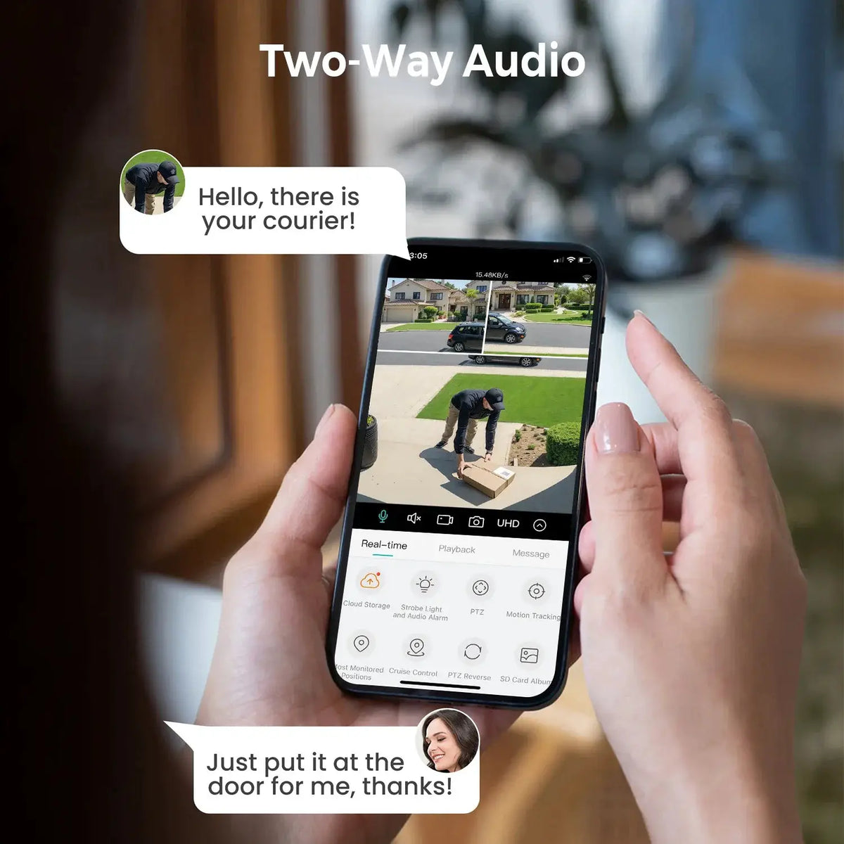 12MP Outdoor WiFi Camera - With 3 Lens PTZ AI Tracking For ICSEE App - stepyours.com