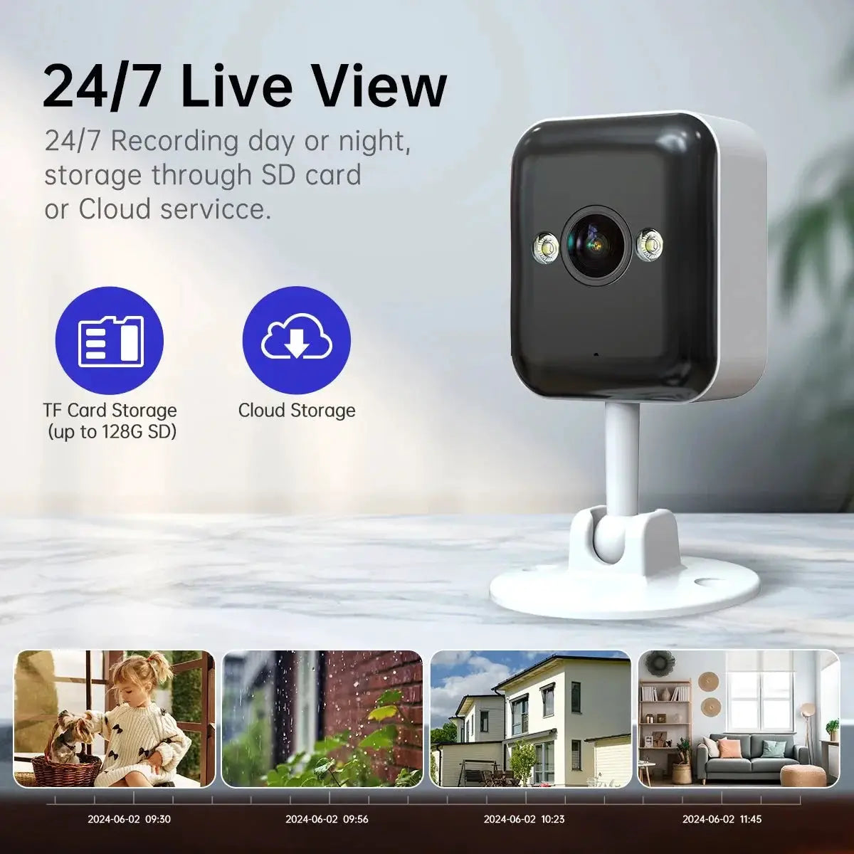 JOOAN 1080P WiFi IP Camera Outdoor Surveillance 5X Digital Zoom Night Vision - stepyours.com