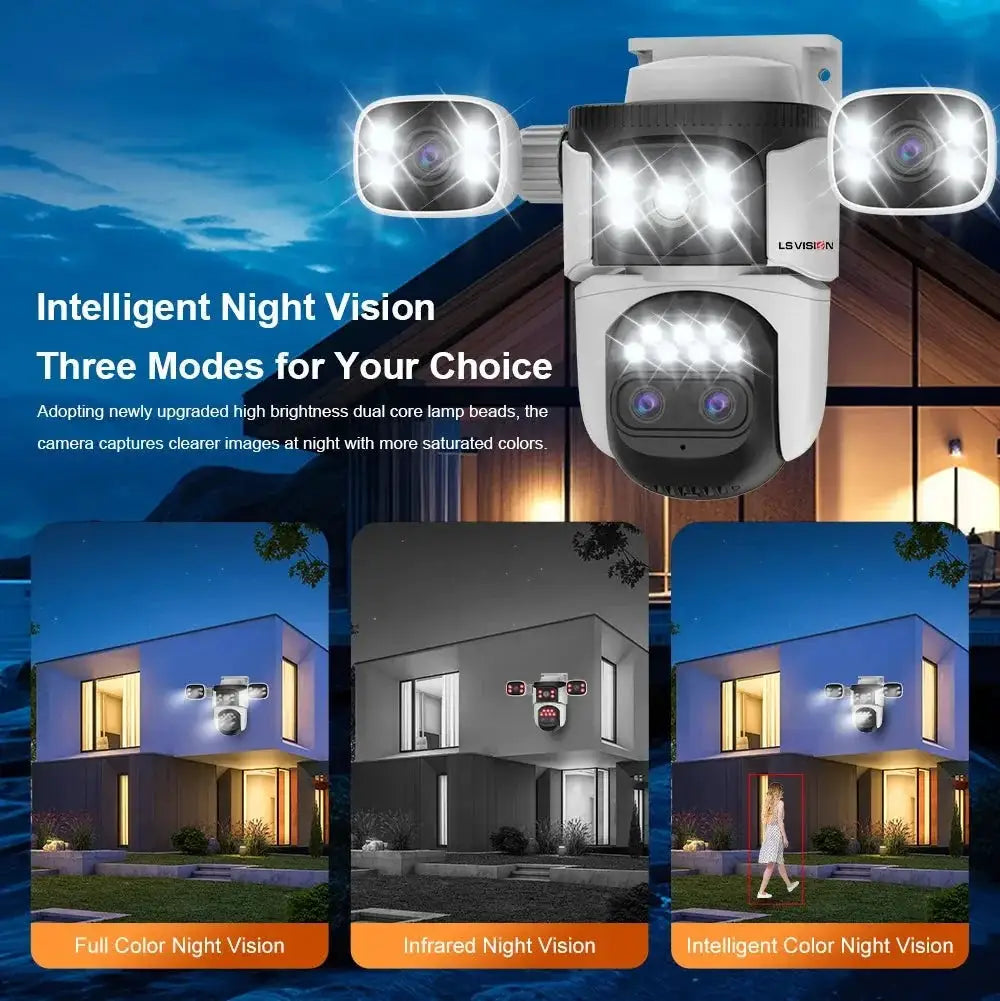 LS Vision LS - WL320 - 10X Outdoor PTZ Camera With Auto Tracking AI Pro - stepyours.com