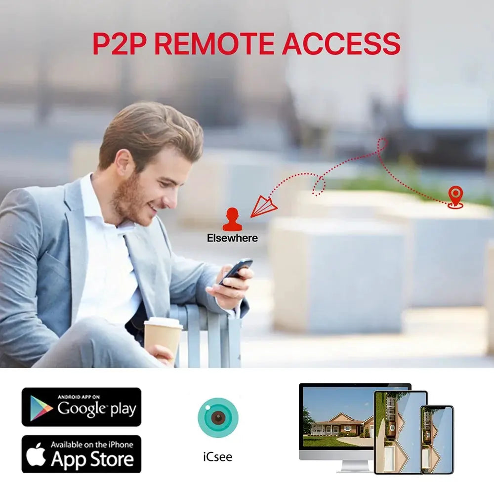 Outdoor WiFi PTZ Camera 8MP Dual-Lens 4K AI Tracking Dual Screen Night Vision by stepyours.com