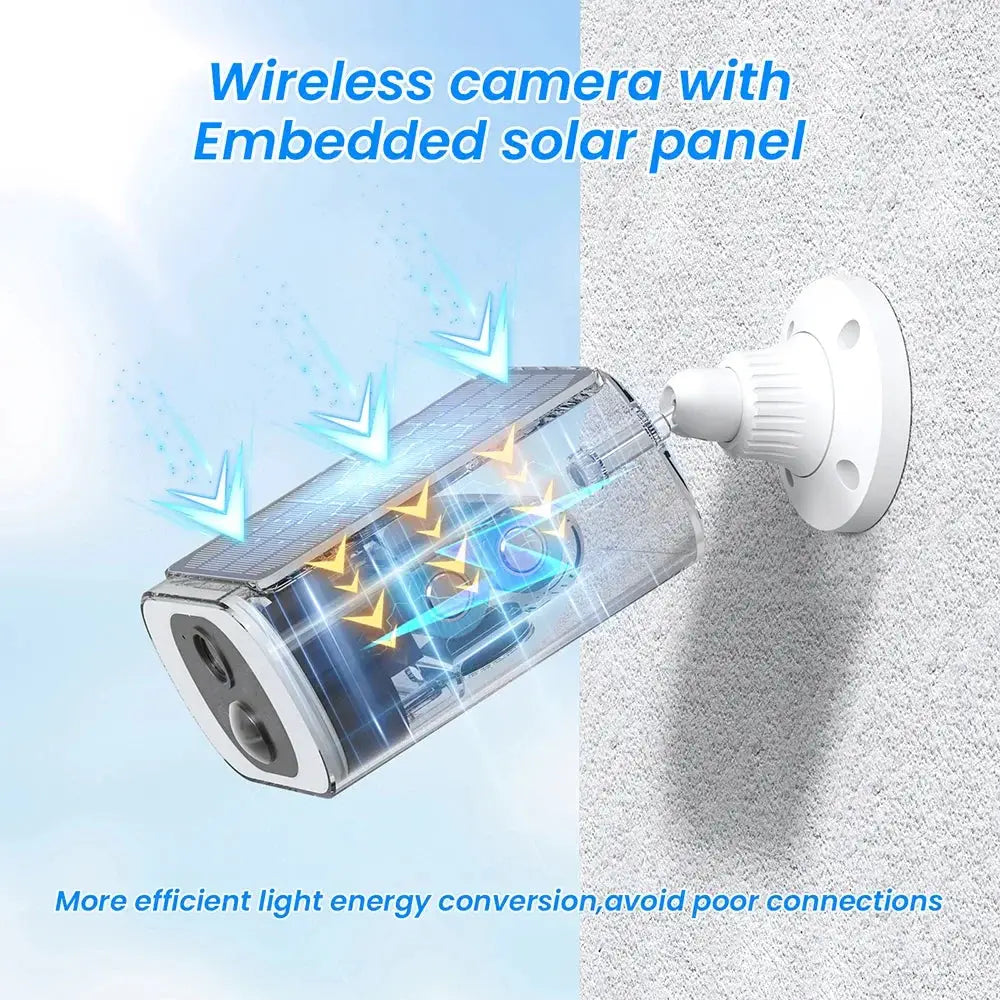 ANRAN C3 Outdoor Solar Security Camera - Battery Powered 3MP Color Night Vision WiFi by stepyours.com