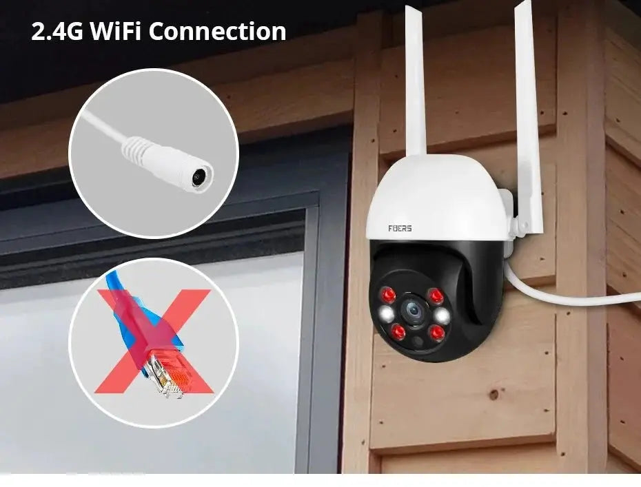 Fuers 8MP Outdoor IP Camera - Auto - Tracking and Tuya Smart Life Compatible - stepyours.com