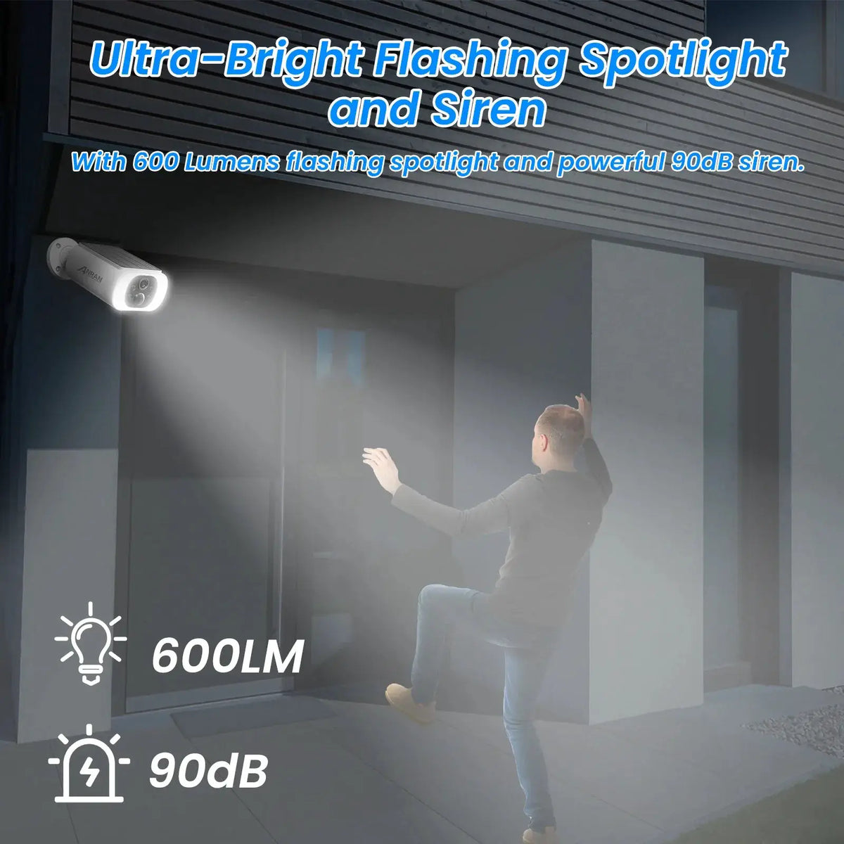 ANRAN C3 Outdoor Solar Security Camera - Battery Powered 3MP Color Night Vision WiFi by stepyours.com