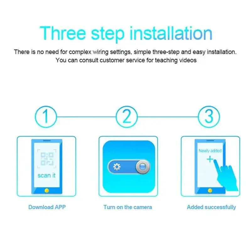 Compact 1080P WiFi Security Camera For Baby Monitoring