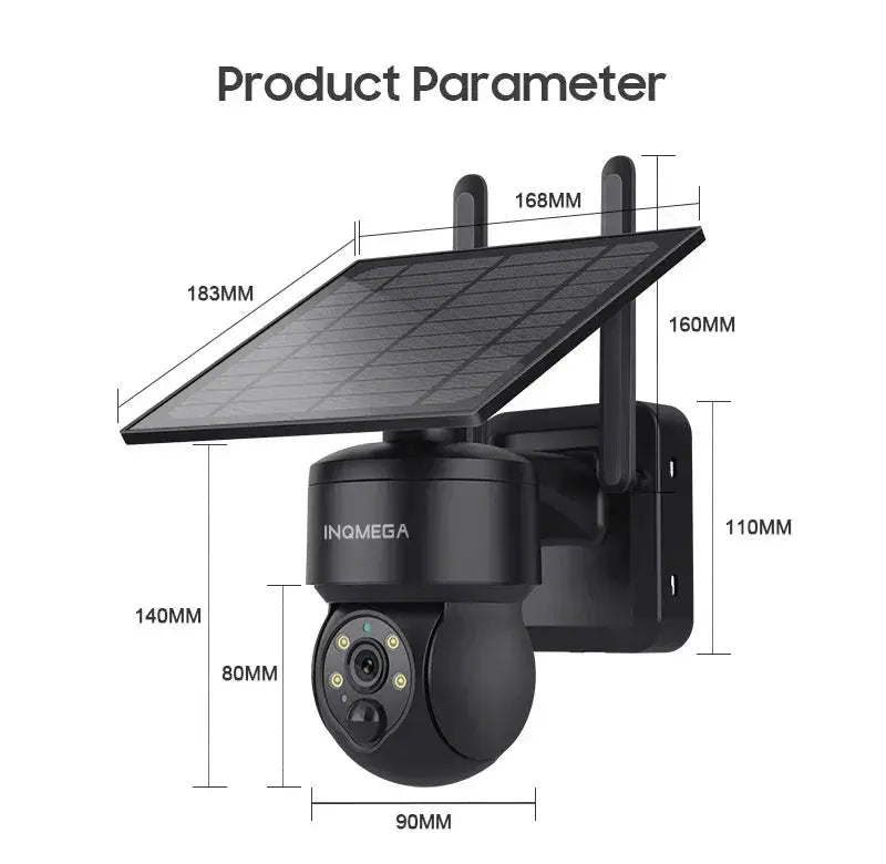 Tuya 3MP Solar Camera Outdoor WiFi Alexa 4G LTE SIM Light