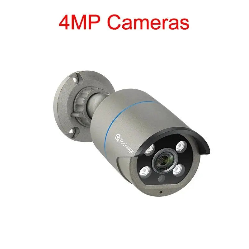 Techage AI PoE 4K Outdoor Security Camera With Two Way Audio For NVR - stepyours.com