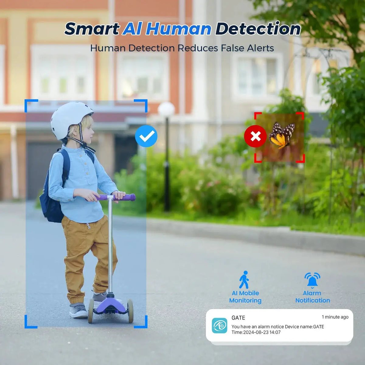 BESDER O-Kam Pro - Dual Screen 4K Outdoor PTZ WiFi Camera With Human Detection by stepyours.com