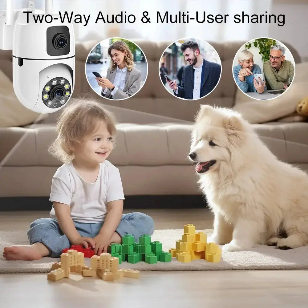 OK - A2 - EU PTZ WiFi Camera With Auto Tracking AI Detection Full Color Night Vision - stepyours.com