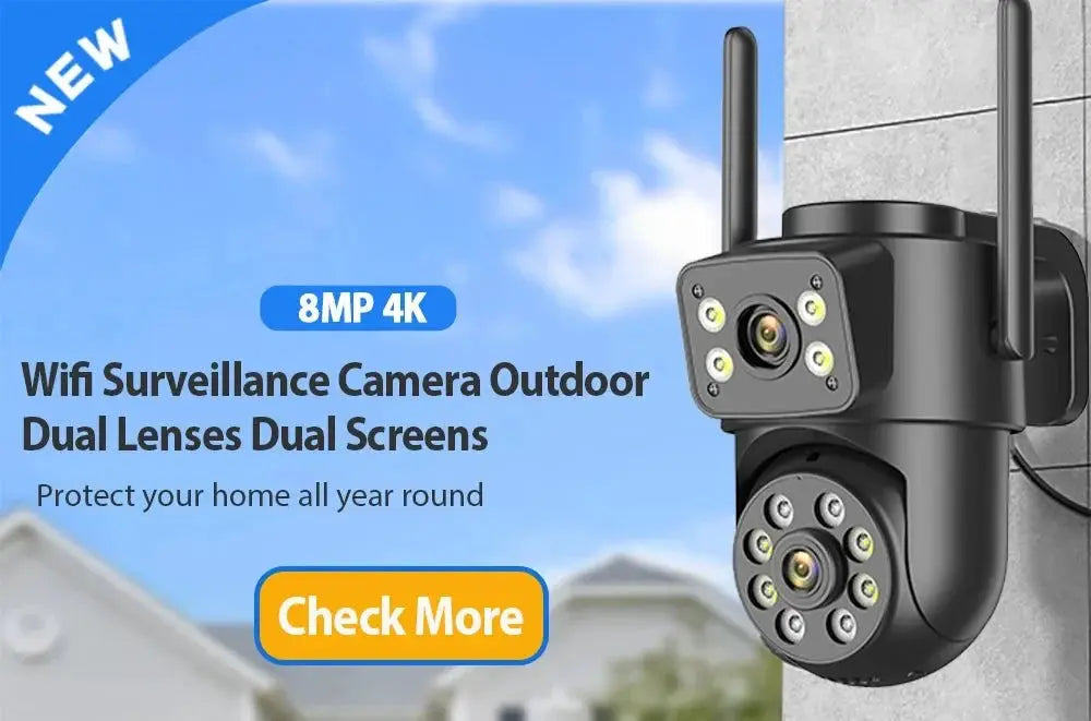 Mini PTZ WiFi Camera 4MP 2K ICsee Surveillance 5X Digital Zoom HD Night Vision - stepyours.com