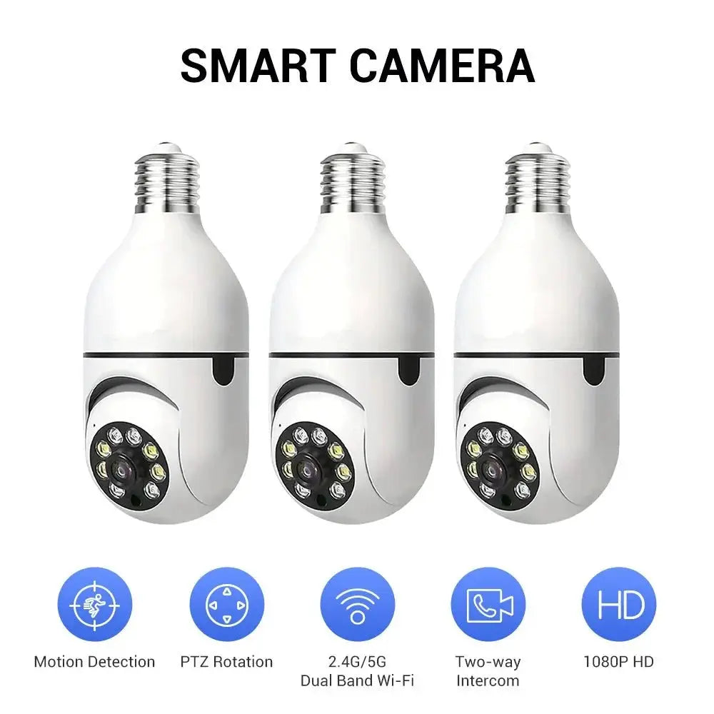 Ease Life App Light Bulb Security Camera Outdoor Wireless 5GHz 360 Degree E27 - stepyours.com