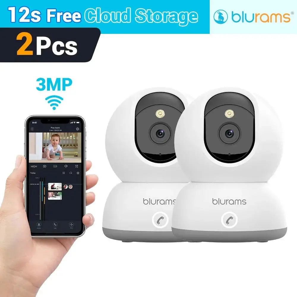 BoyKeep Baby Monitor Camera 2K HD Motion Detection And Two Way Audio 360 View - stepyours.com