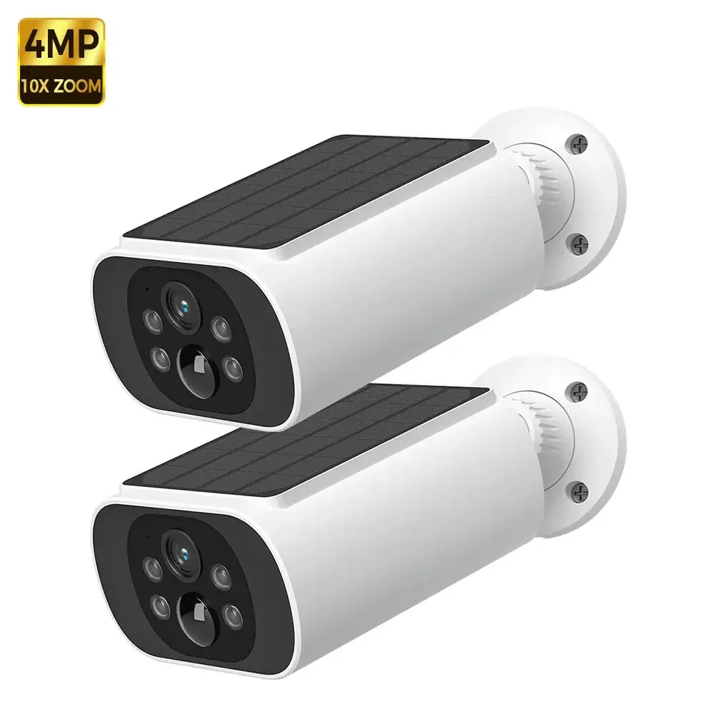 Alevio 2.5K Outdoor Solar Camera Wireless AI Security With Night Vision Hooks - stepyours.com
