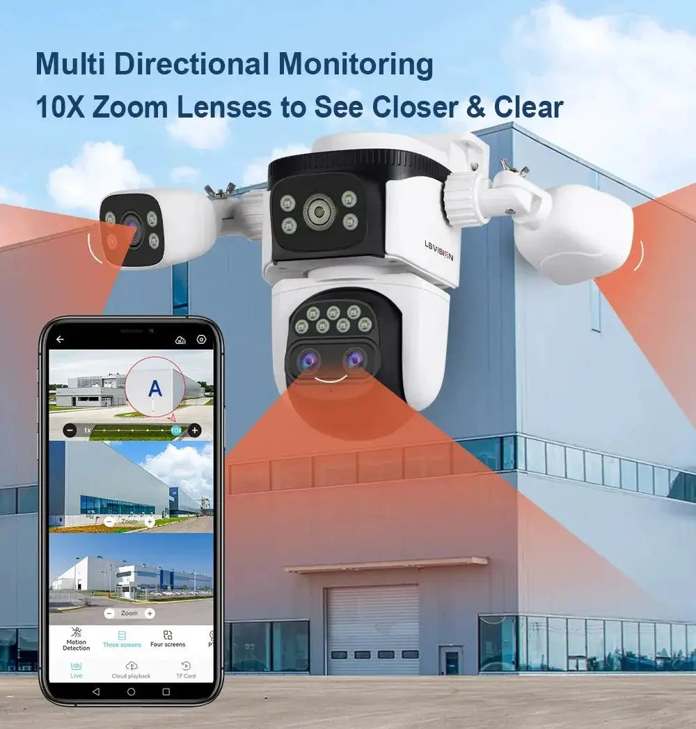 LS Vision LS - WL320 - 10X Outdoor PTZ Camera With Auto Tracking AI Pro - stepyours.com
