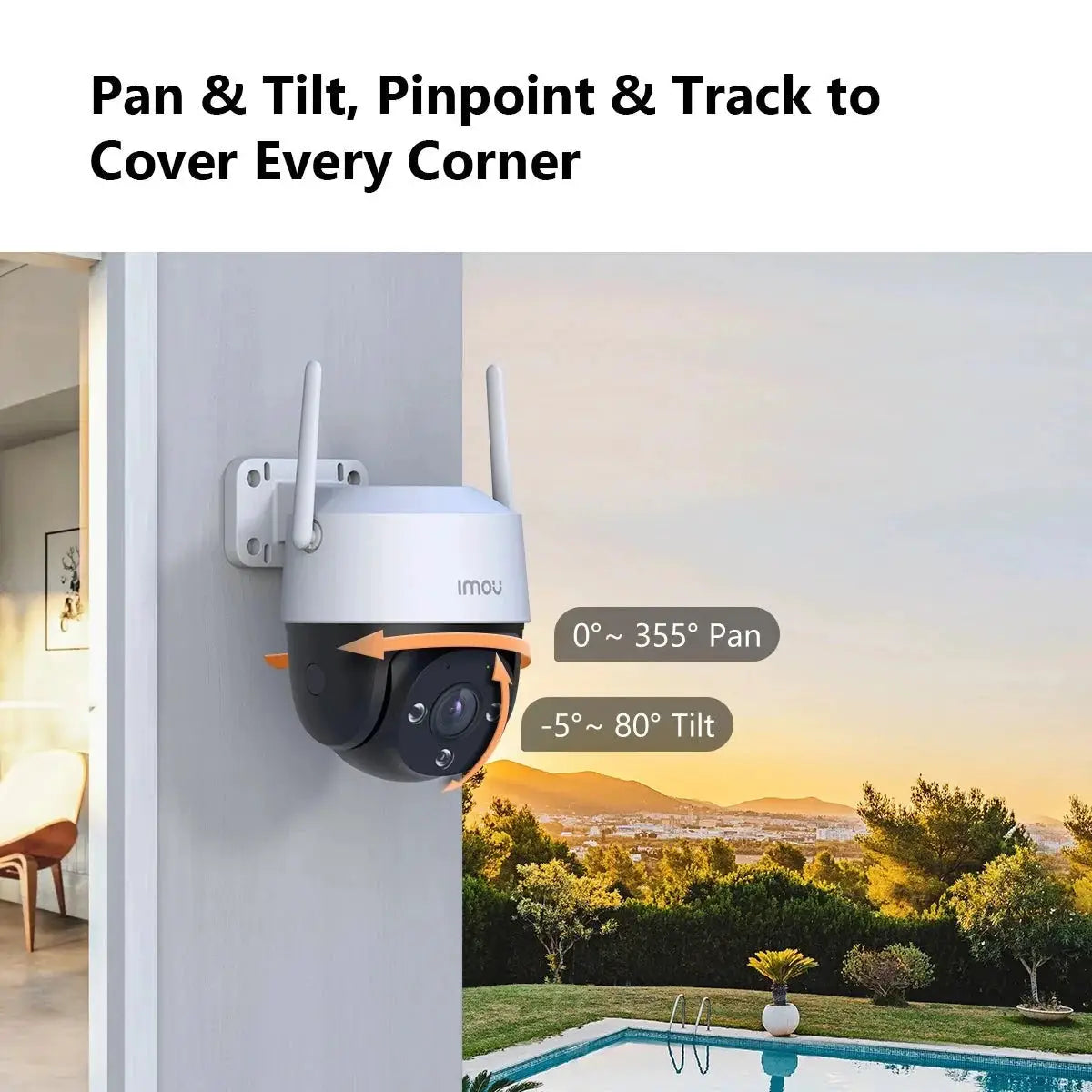 IMOU Cruiser SE Plus Outdoor WiFi Camera AI Human Detection Night Vision - stepyours.com
