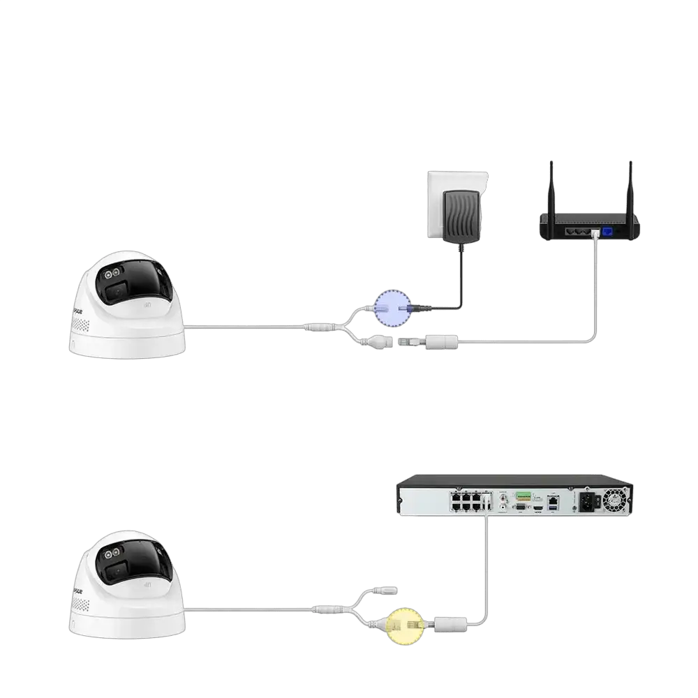 ANNKE 4K 8MP Dual - Lens Outdoor PoE Camera - 180 - Degree Wide View - stepyours.com