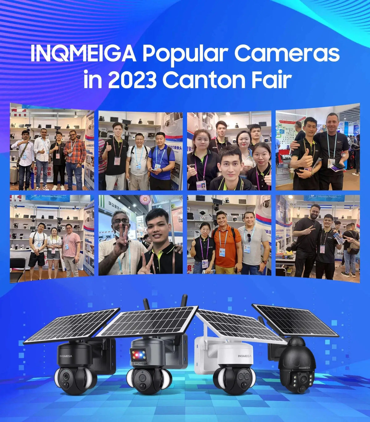 INQMEGA Solar Powered PTZ Camera 5MP 4MP WiFi 4G CCTV With Two Way Audio - stepyours.com
