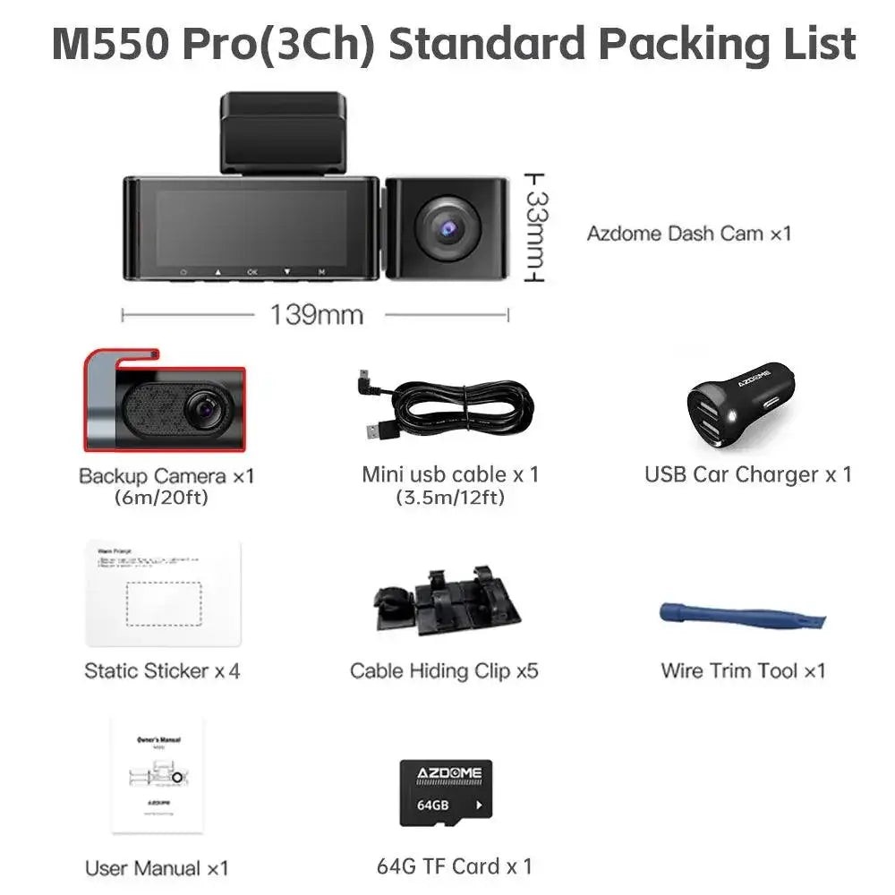 AZDOME M550 Pro 4K Dash Cam With Night Vision GPS Review
