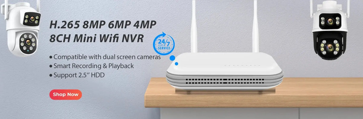 BESDER O-Kam Pro - Dual Screen 4K Outdoor PTZ WiFi Camera With Human Detection by stepyours.com