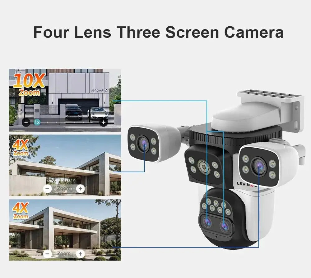 LS Vision LS - WL320 - 10X Outdoor PTZ Camera With Auto Tracking AI Pro - stepyours.com
