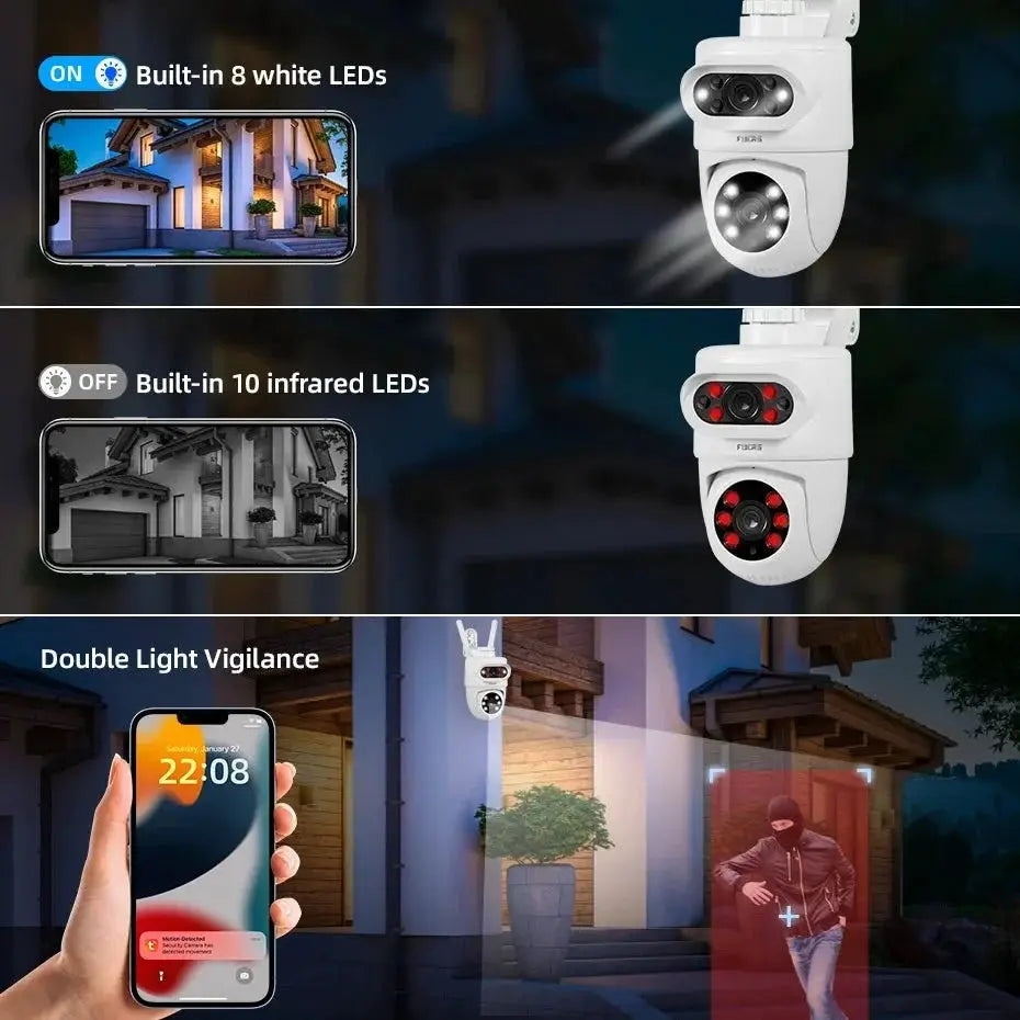 Fuers 8MP Outdoor IP Camera - Auto - Tracking and Tuya Smart Life Compatible - stepyours.com