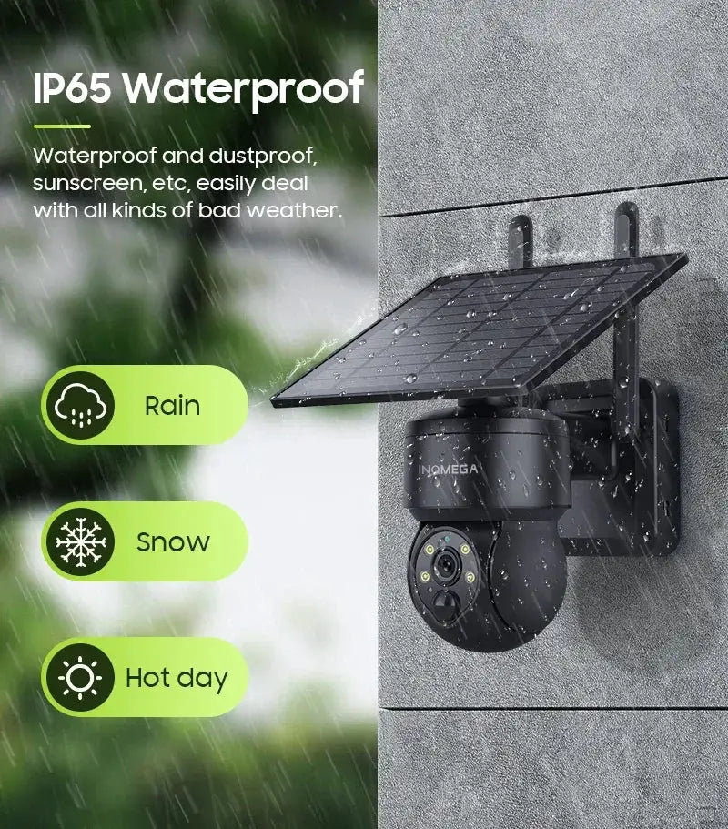Tuya 3MP Solar Camera Outdoor WiFi Alexa 4G LTE SIM Light