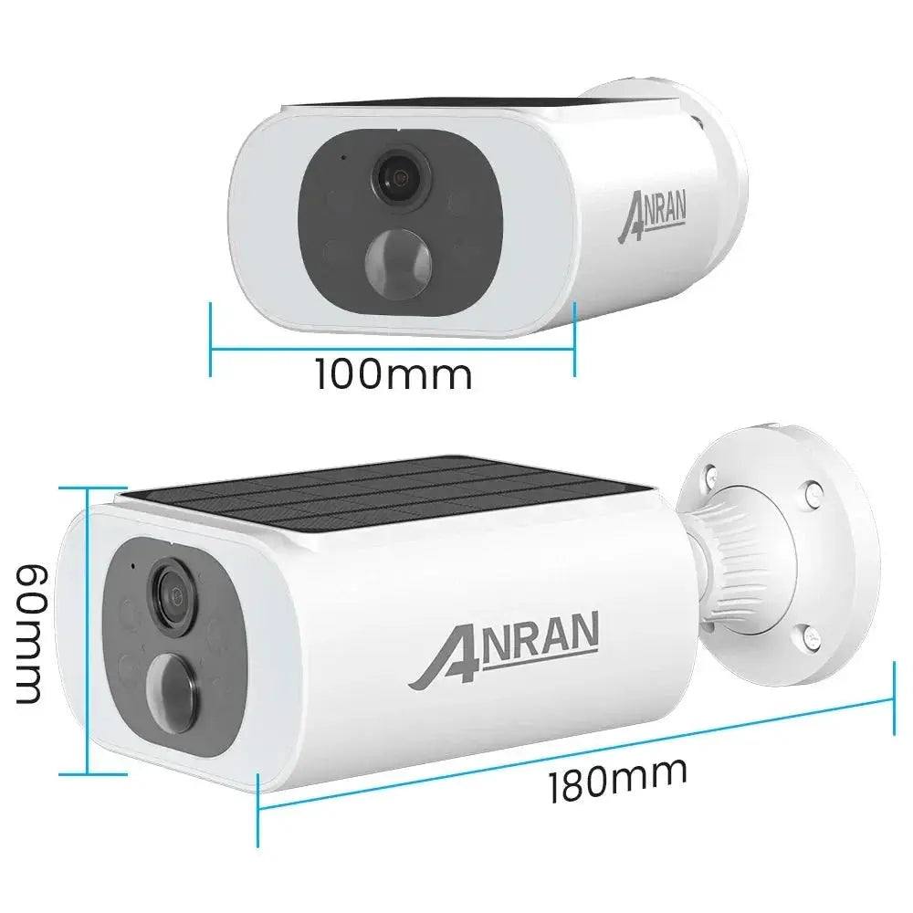 ANRAN 2K Solar Security Camera Wireless 2 4G WiFi Floodlight Color Night Vision - stepyours.com