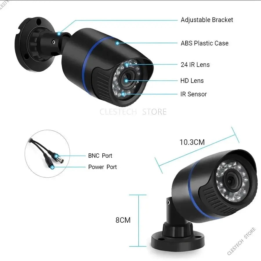Real 1200TVL Mini CCTV Camera IP66 Waterproof Outdoor Security for Home - stepyours.com