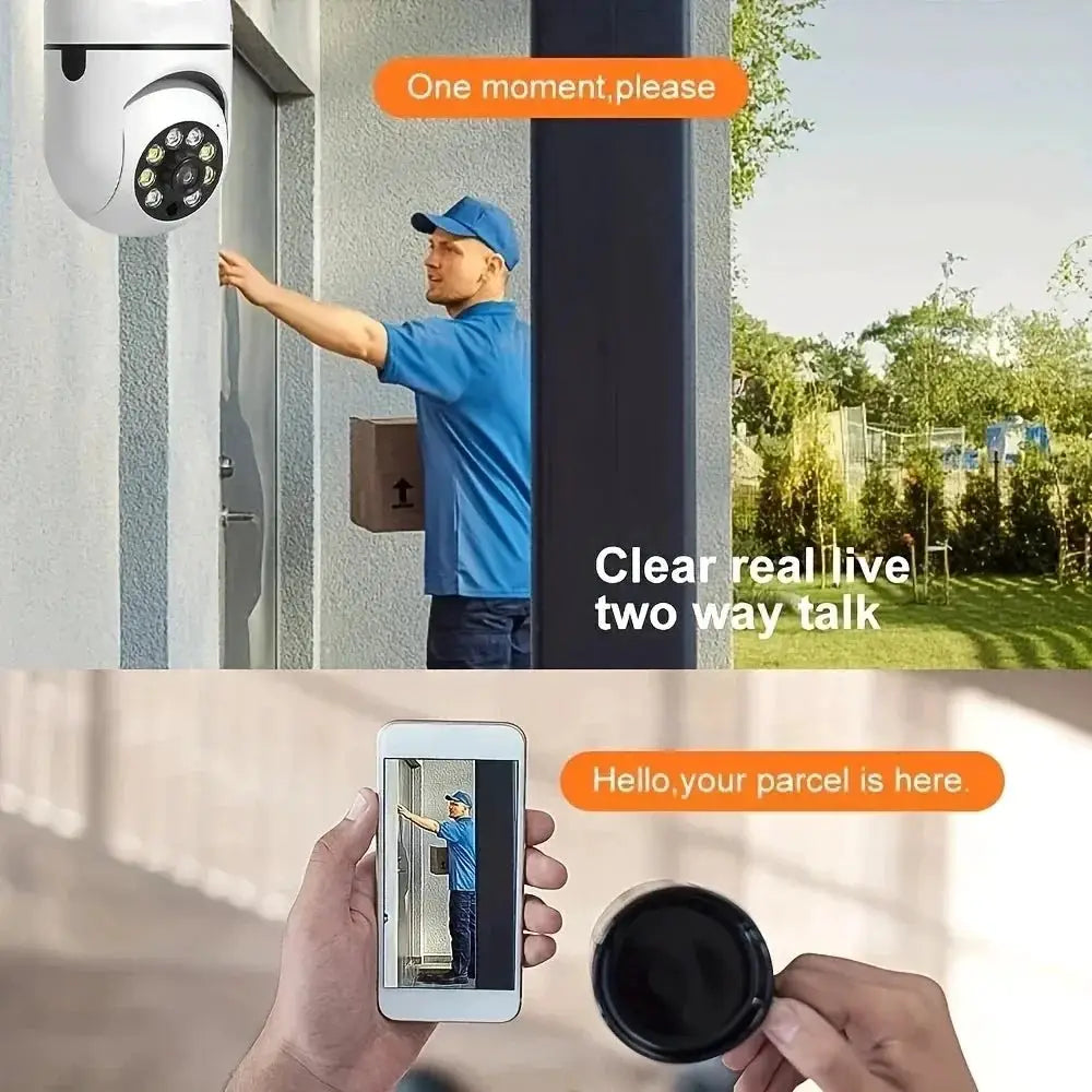 Ease Life App Light Bulb Security Camera Outdoor Wireless 5GHz 360 Degree E27 - stepyours.com