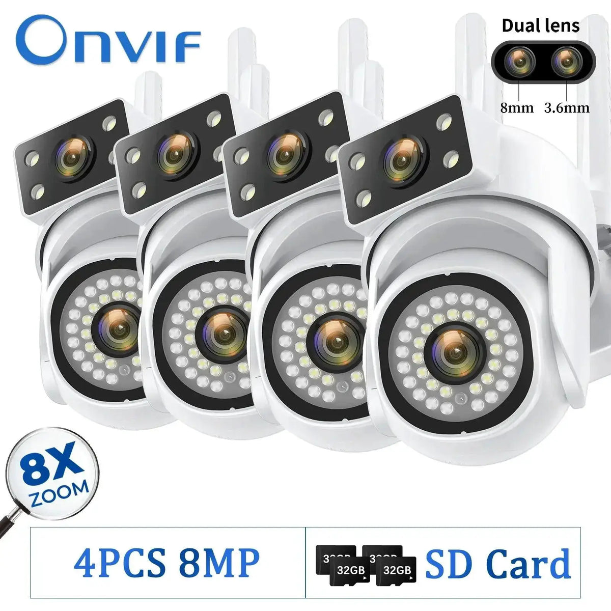 8MP Outdoor WiFi Camera With AI Smart Tracking System