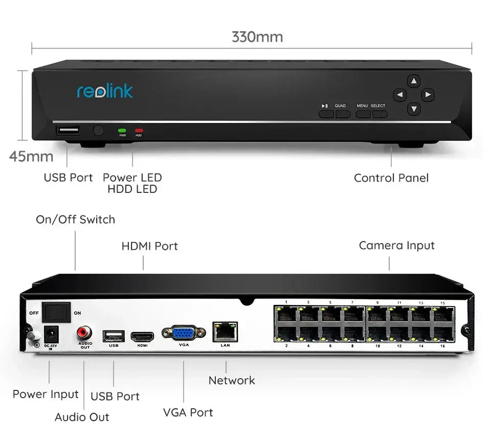 Reolink 8CH 4K Security Camera System 8MP IP Cameras Kit Pro