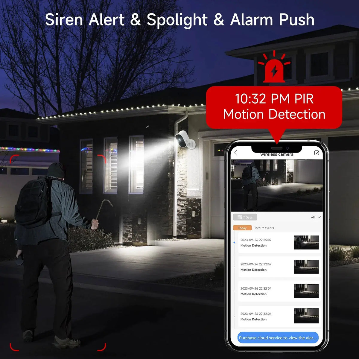 4MP WiFi IP Camera Rechargeable Battery Outdoor Security Camera Night Vision - stepyours.com