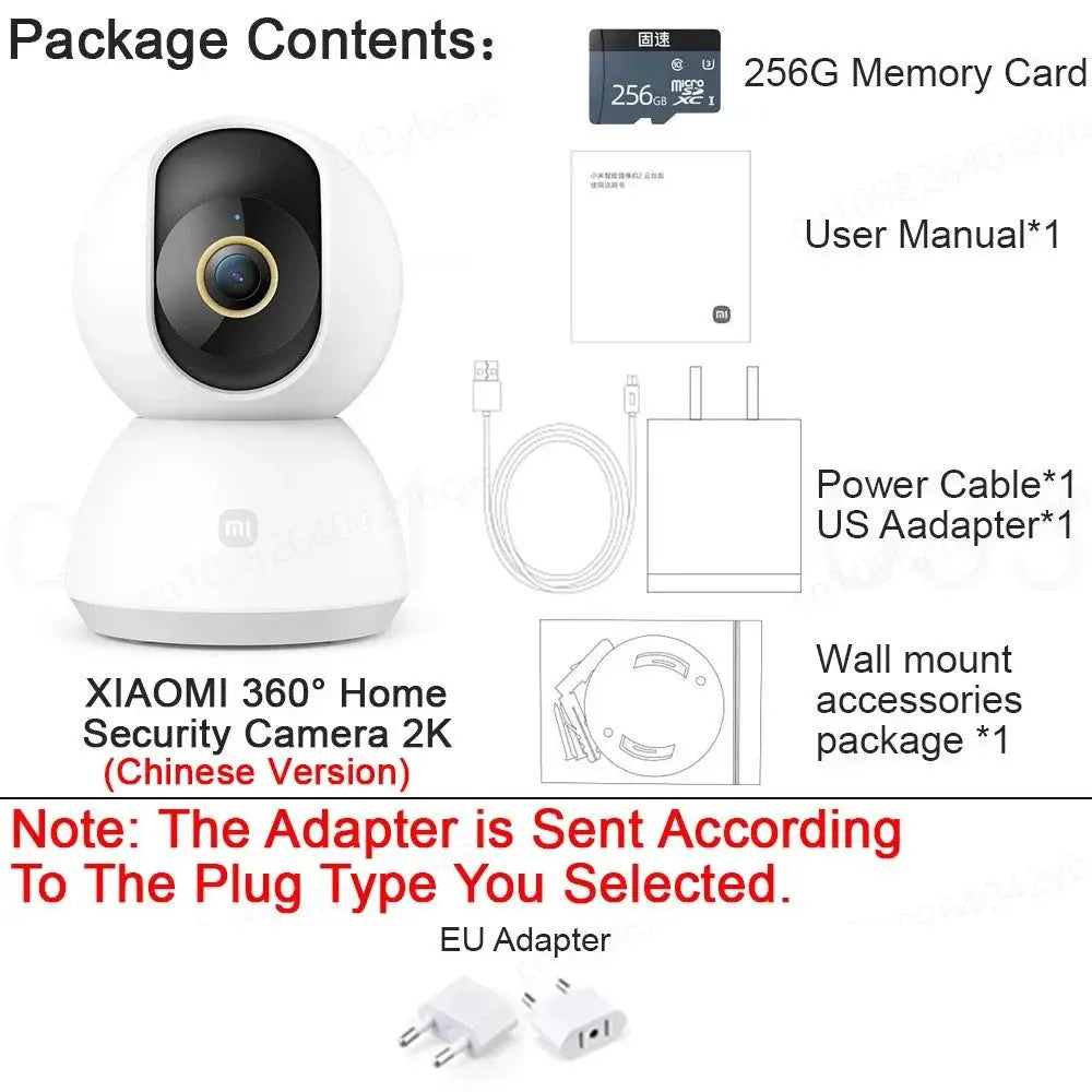 Xiaomi Home Security PTZ 2K Camera Color Night Vision AI Detection Hooks - stepyours.com