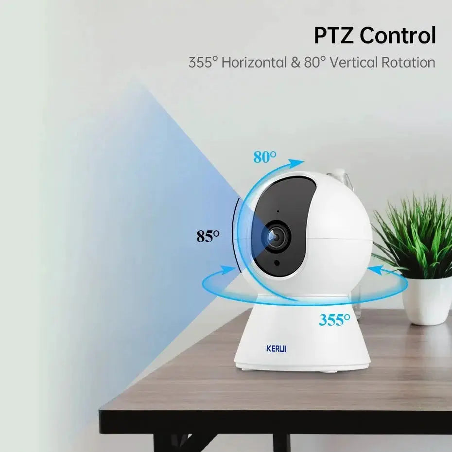 KERUI K259 5MP WiFi Indoor IP Camera With Tuya Smart App AI Tracking - stepyours.com