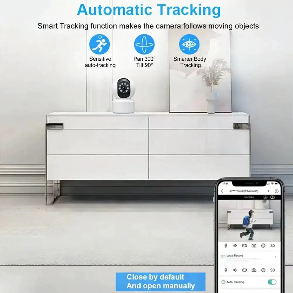 KaiAqua Pet Camera - 360 Degree Pan And Tilt, 5G And 2.4GHz WiFi, Night Vision - stepyours.com