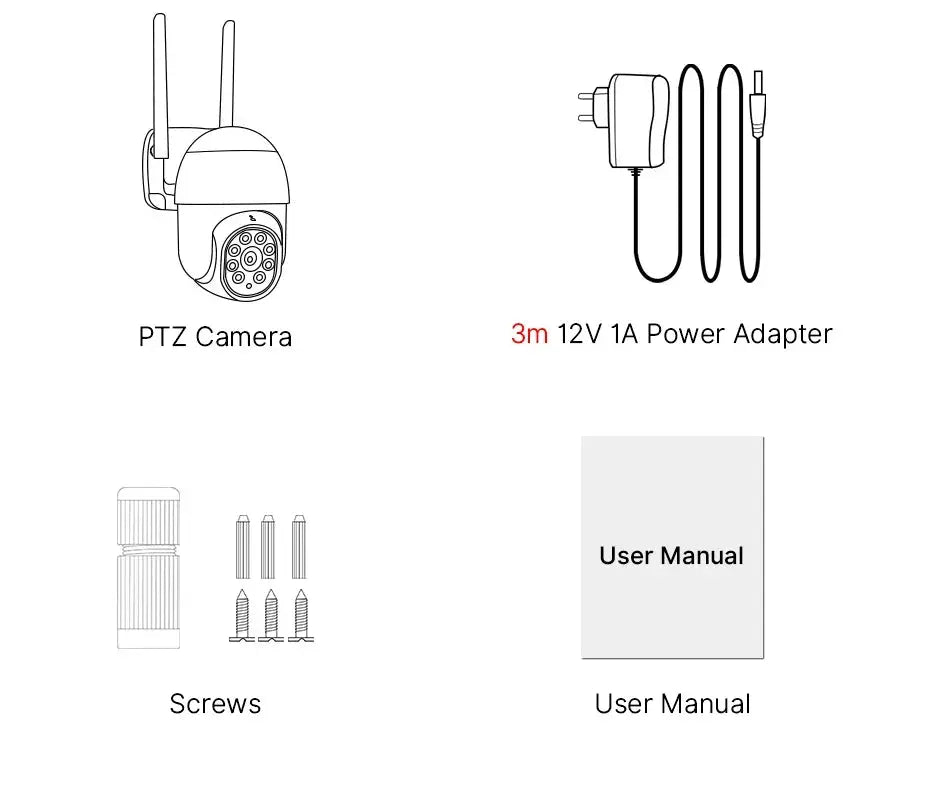 Hiseeu 4K 8MP Smart Wifi PTZ Camera With 5x Zoom AI Human Detection ONVIF - stepyours.com