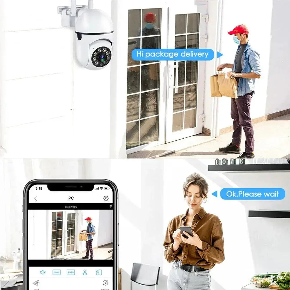 Outdoor WiFi Camera With Color Night Vision Surveillance