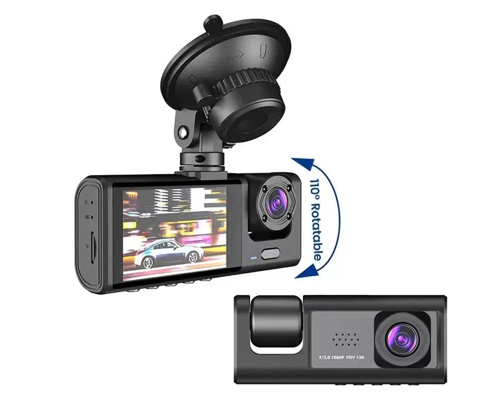 1080P Car Dash Cam 2 To 3 Camera Front And Rear Video Recorder Night Vision - stepyours.com