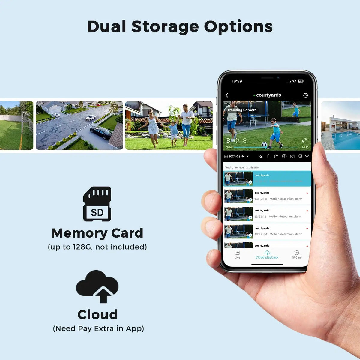 Outdoor Dual Screen IP Camera - 4K 15MP PTZ 10X Zoom AI Human Detection - stepyours.com