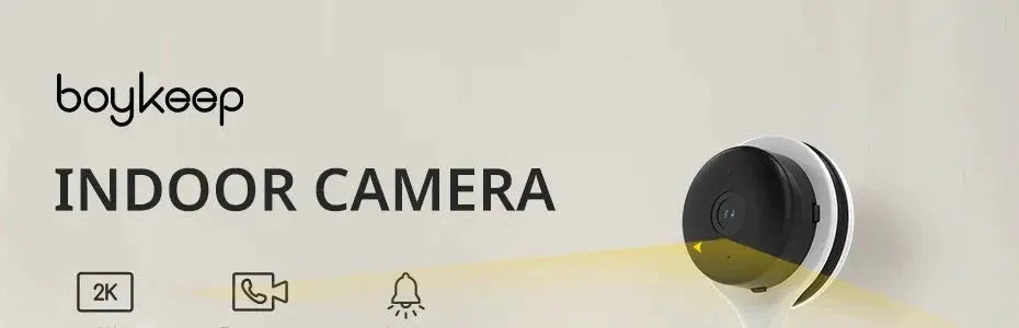 BoyKeep 3MP Dual Band WiFi Indoor Home Security Camera K10 Motion Detection - stepyours.com