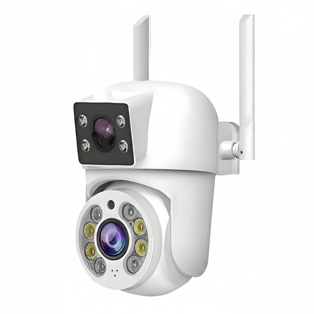 Tuya 8MP WiFi IP Camera PTZ Dual Lens Dual Screen Color Night Vision AI Alerts - stepyours.com