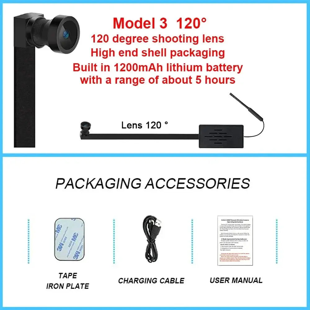 4K DIY Wireless WiFi Camera - 1080P HD Remote Viewing via Smartphone App Hooks - stepyours.com