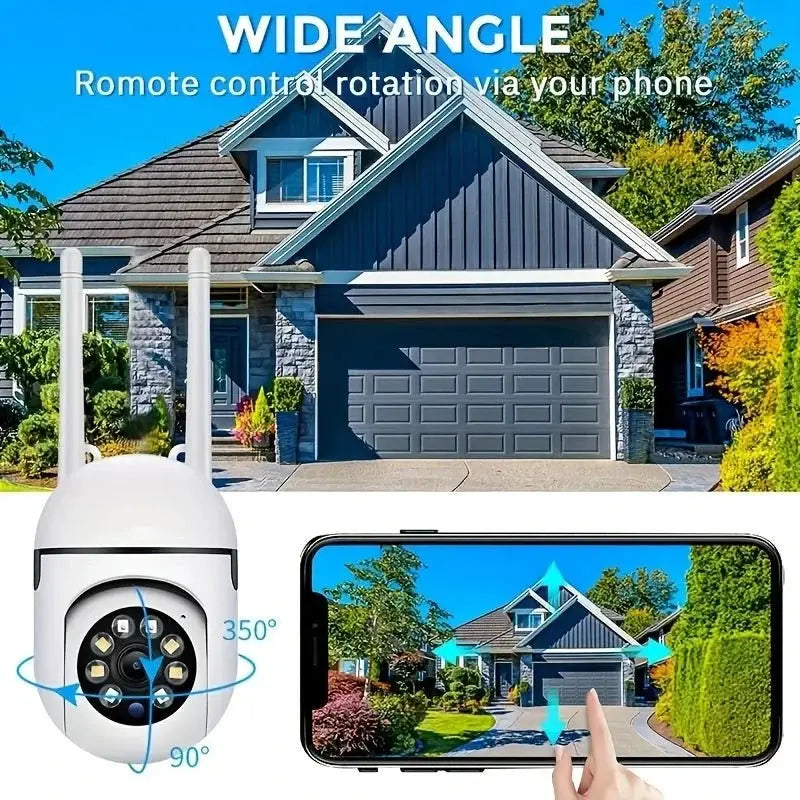 1080P Wireless Security Camera With Color Night Vision 2 Way Audio Pan Tilt Zoom - stepyours.com