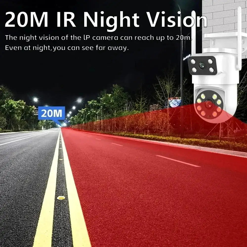 Sherway 4K 8MP Tuya Dual - Lens Outdoor PTZ Camera - AI Tracking and Smart Home - stepyours.com