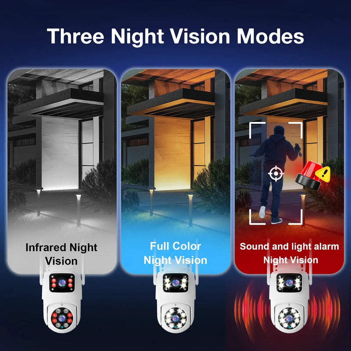 10MP Dual Lens Tuya WiFi Camera PTZ Outdoor 4K Security Camera With AI Tracking - stepyours.com