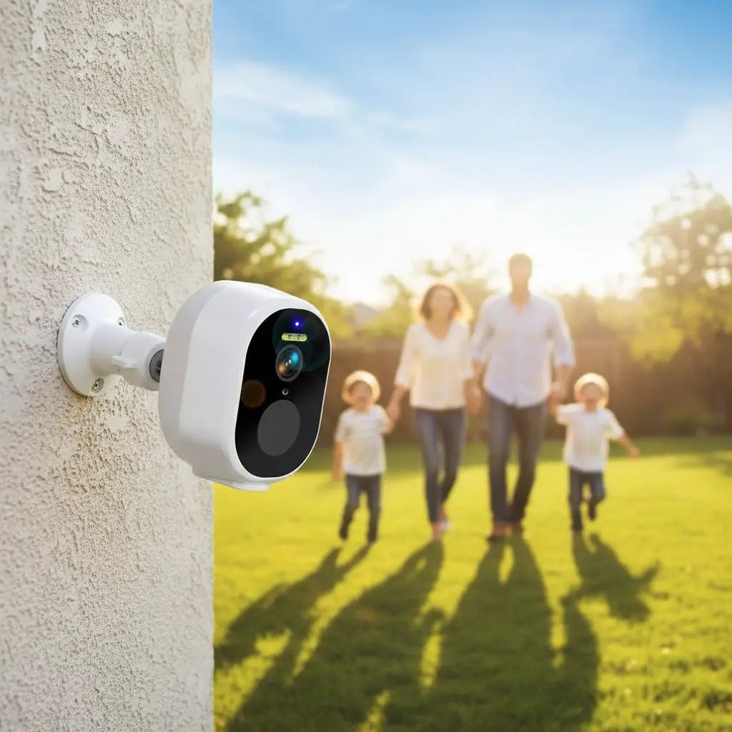 Never Miss A Moment Solar Powered 4MP Battery Spotlight Camera 2K Outdoor Tuya - stepyours.com