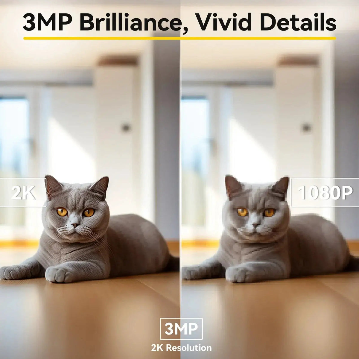 BoyKeep Smart Camera 2K - 360 Degree Coverage, Night Vision, 2 - Way Audio - stepyours.com
