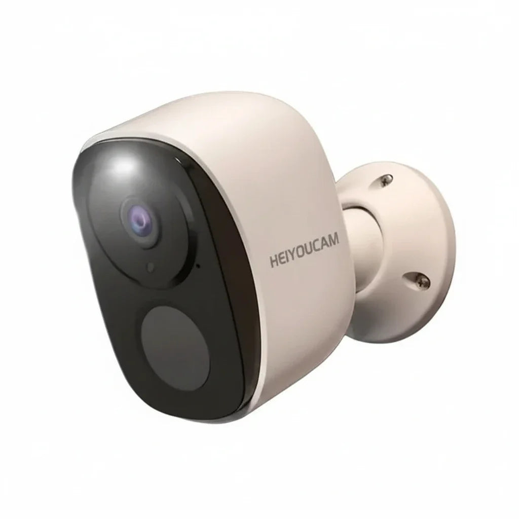 HEIYOUCAM BW4 Wireless Outdoor Security Camera - 2K Battery Spotlight Siren WiFi