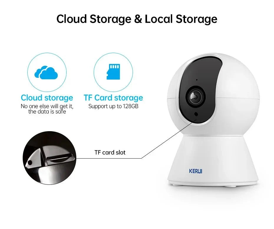 Kerui K259 Mini WiFi Cameras 5MP 8MP 4K - Tuya Smart Auto Tracking Home Security